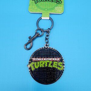 Loungefly Nickelodeon Teenage Mutant Ninja Turtles Sewer Cap Keychain Charm NEW